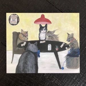 NWT Go Fish Signed Art Print of Oil Painting Butter Yellow